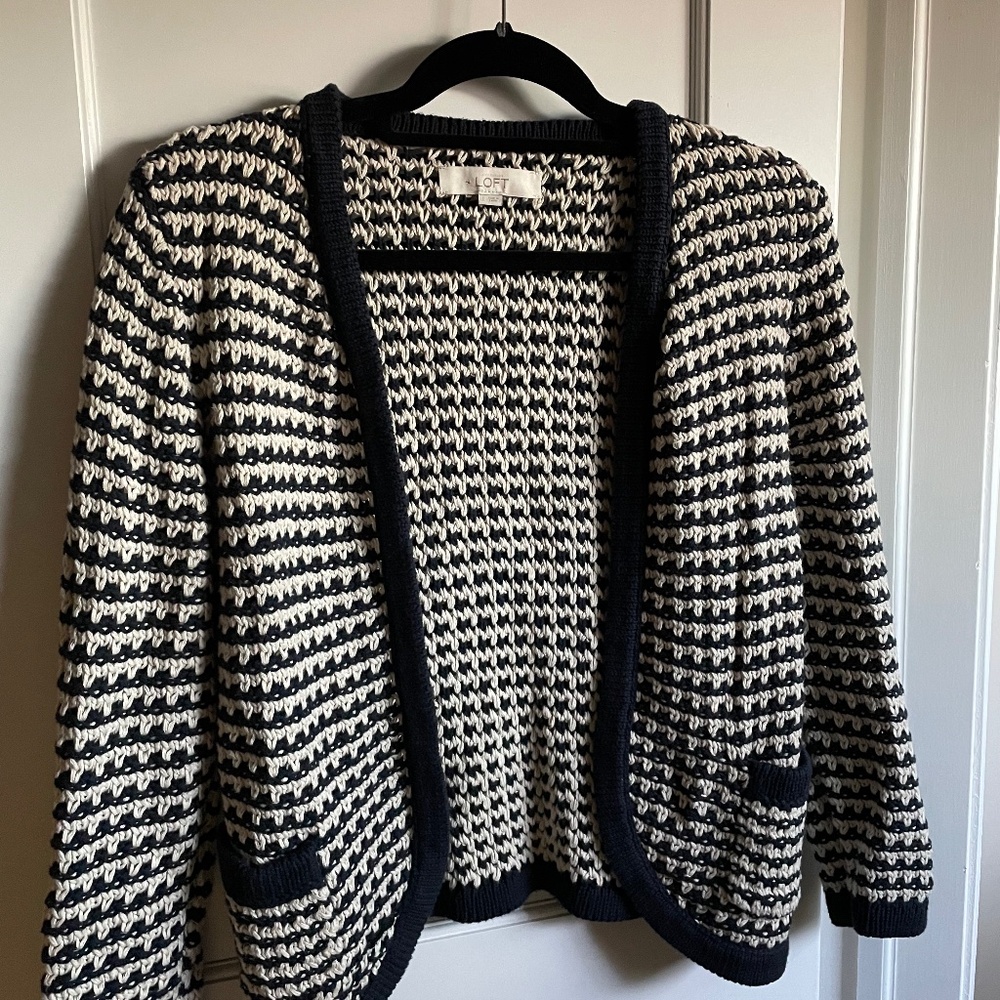 Loft Women's Knit Blazer Sweater Cardigan